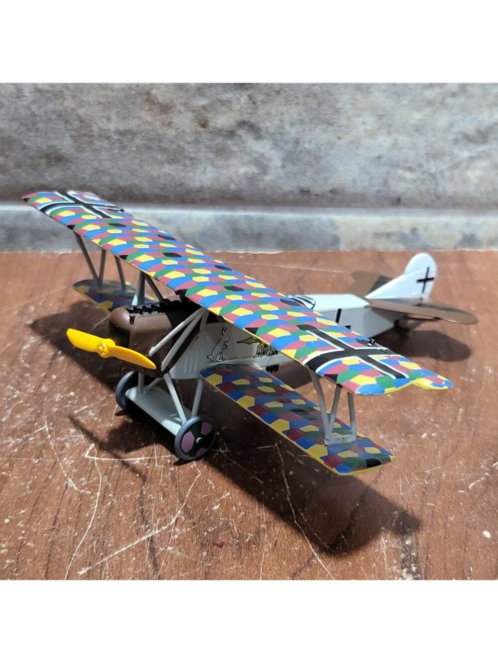 Assembled Airplane Model Kit Corgi Fokker D VII Seven Swabians Biplane